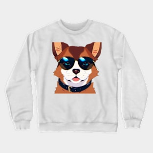 Cool Dog Sunglasses Crewneck Sweatshirt